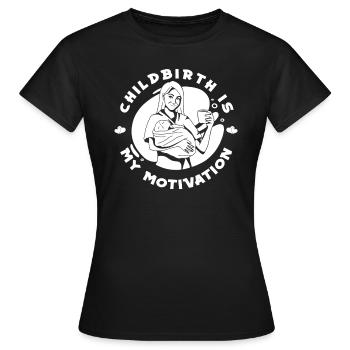 Sage-femme Futur sage-femme - T-shirt Femme - noir - Devant - AI Model Female 172 dark (172cm)