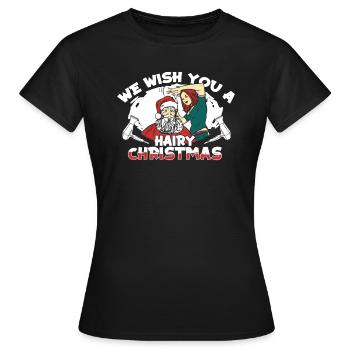 Coiffeur Coiffeur Coiffeur - T-shirt Femme - noir - Devant - AI Model Female 172 dark (172cm)
