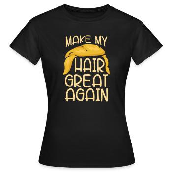 Coiffeur Coiffeur Coiffeur - T-shirt Femme - noir - Devant - AI Model Female 172 dark (172cm)