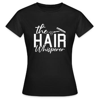 Coiffeur Coiffeur Coiffeur - T-shirt Femme - noir - Devant - AI Model Female 172 dark (172cm)