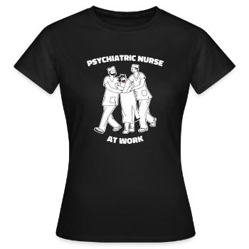 Infirmier - T-shirt Femme - noir - Devant - AI Model Female 172 dark (172cm)