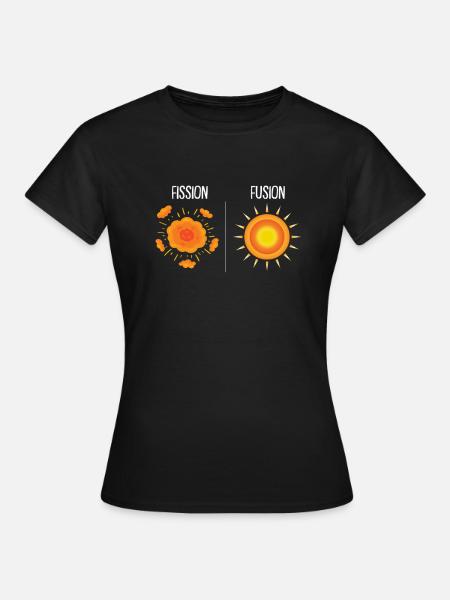 Physik Phyiker Kernphysik - Frauen T-Shirt - Schwarz