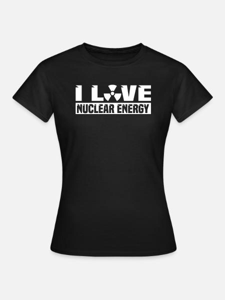 Physik Phyiker Kernphysik - Frauen T-Shirt - Schwarz
