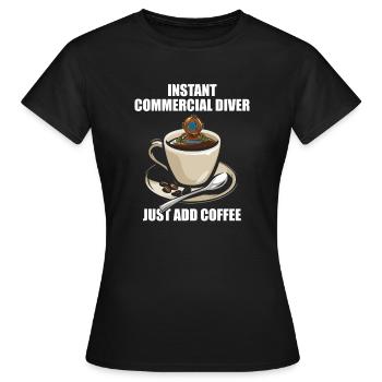 Diving Divers Commercial Diving - Women's T-Shirt - black - Front - AI Model Female 172 dark (172cm)