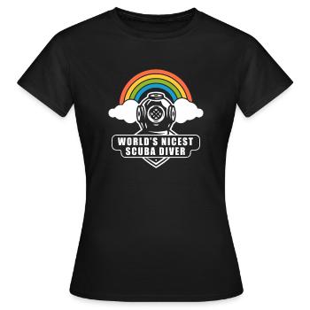Diving Divers Commercial Diving - Women's T-Shirt - black - Front - AI Model Female 172 dark (172cm)