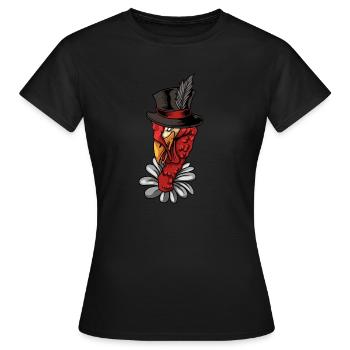 Thanksgiving - Frauen T-Shirt - Schwarz - Vorne - AI Model Female 172 dark (172cm)
