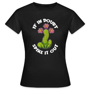 Cactus Jardin Cactus - T-shirt Femme - noir - Devant - AI Model Female 172 dark (172cm)