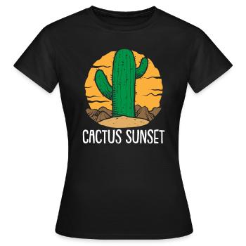 Kaktus Garten Kaktus - Frauen T-Shirt - Schwarz - Vorne - AI Model Female 172 dark (172cm)