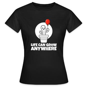 Kaktus Garten Kaktus - Frauen T-Shirt - Schwarz - Vorne - AI Model Female 172 dark (172cm)