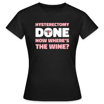 Hysterektomie Komisch - Frauen T-Shirt - Schwarz - Vorne - AI Model Female 172 dark (172cm)