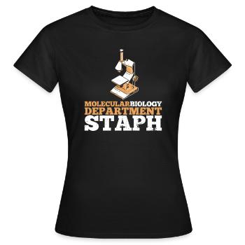 Biologiste Biologiste Microscope Biologiste moléculaire - T-shirt Femme - noir - Devant - AI Model Female 172 dark (172cm)