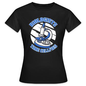 Biologiste Biologiste Microscope Biologiste moléculaire - T-shirt Femme - noir - Devant - AI Model Female 172 dark (172cm)