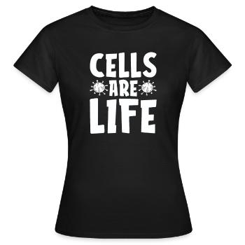 Biologie Biologe Zellen Molekularbiologe - Frauen T-Shirt - Schwarz - Vorne - AI Model Female 172 dark (172cm)