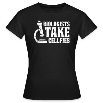 Biologiste Biologiste Microscope Biologiste moléculaire - T-shirt Femme - noir - Devant - AI Model Female 172 dark (172cm)