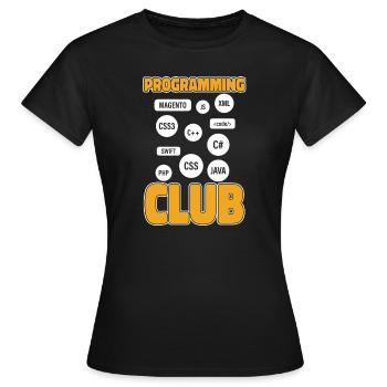 Developer Coder Programmer Association - Women's T-Shirt - black - Front - AI Model Female 172 dark (172cm)