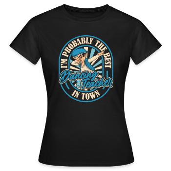 Tanzlehrer Tupfen - Frauen T-Shirt - Schwarz - Vorne - AI Model Female 172 dark (172cm)