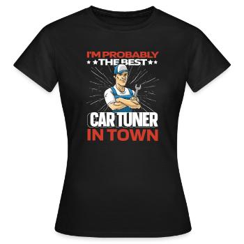 Touche de tuner de tuner de tournevis - T-shirt Femme - noir - Devant - AI Model Female 172 dark (172cm)