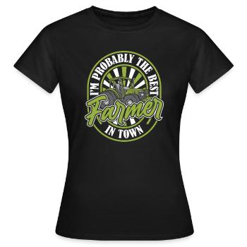 Farmer Farmer - Women's T-Shirt - black - Front - AI Model Female 172 dark (172cm)