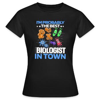 Biologie Biologe Zellen - Frauen T-Shirt - Schwarz - Vorne - AI Model Female 172 dark (172cm)
