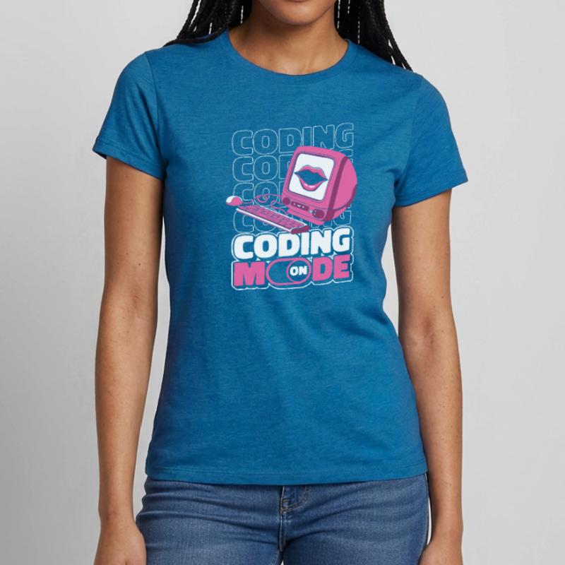 Entwickler Coder Programmierer Modus An Frauen T-Shirt