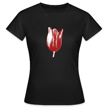 Tulipes Tulipes - T-shirt Femme - noir - Devant - AI Model Female 172 dark (172cm)