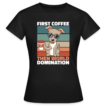 Greyhound Greyhound Coffee - Women's T-Shirt - black - Front - AI Model Female 172 dark (172cm)