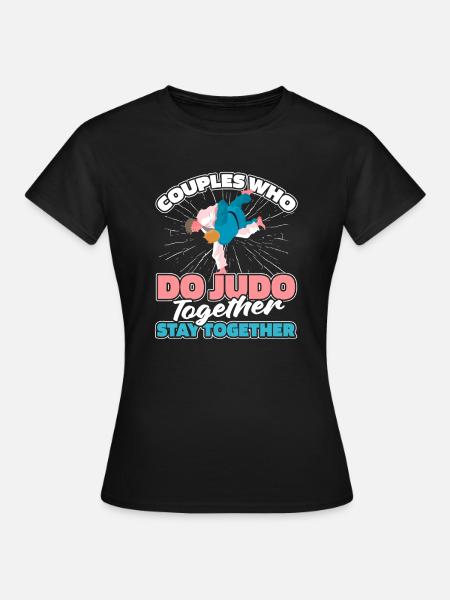 Judoka Paar - Frauen T-Shirt - Schwarz