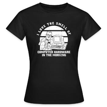 Developer Coder Programmer Computer - T-shirt Femme - noir - Devant - AI Model Female 172 dark (172cm)