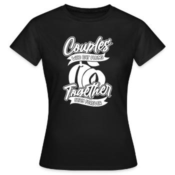 Plum pair - Women's T-Shirt - black - Front - AI Model Female 172 dark (172cm)
