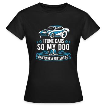 Tournevis Tuning Tuner Dog - T-shirt Femme - noir - Devant - AI Model Female 172 dark (172cm)