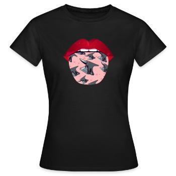 Langue de forgeron métallurgiste - T-shirt Femme - noir - Devant - AI Model Female 172 dark (172cm)