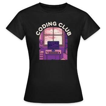 Developer Coder Programmer Association - Women's T-Shirt - black - Front - AI Model Female 172 dark (172cm)
