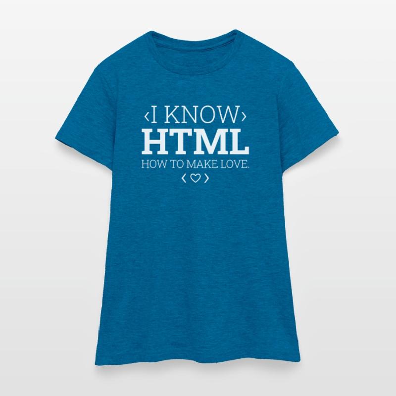 Développeur Codeur Programmeur Html T-shirt Femme
