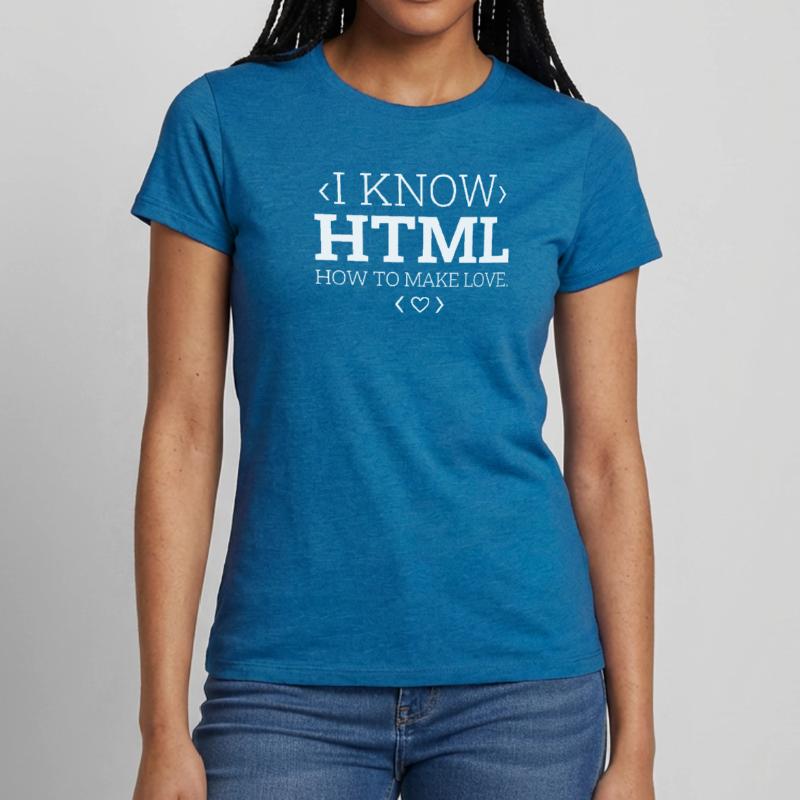 Entwickler Coder Programmierer Html Frauen T-Shirt