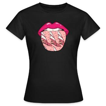 Windsurf Windsurfer Tongue - T-shirt Femme - noir - Devant - AI Model Female 172 dark (172cm)