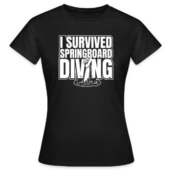 Plongeurs survivants - T-shirt Femme - noir - Devant - AI Model Female 172 dark (172cm)