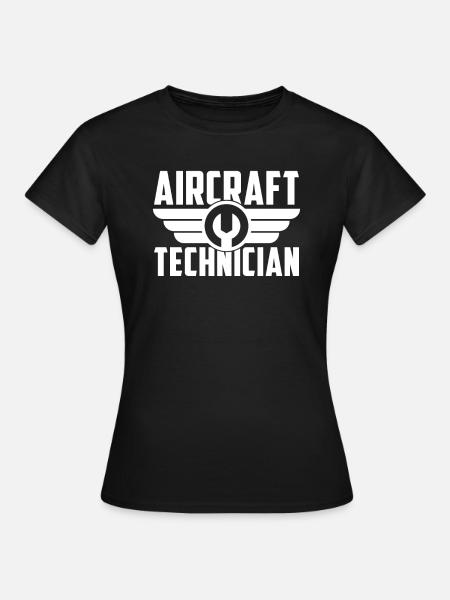 Mécanicien d’aéronefs Technicien Aircrat clé - T-shirt Femme - noir