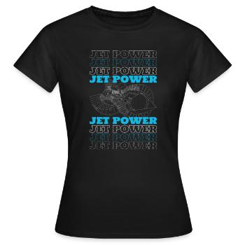 Mécanicien avion Jet - T-shirt Femme - noir - Devant - AI Model Female 172 dark (172cm)