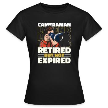 Kameramann Im Ruhestand - Frauen T-Shirt - Schwarz - Vorne - AI Model Female 172 dark (172cm)