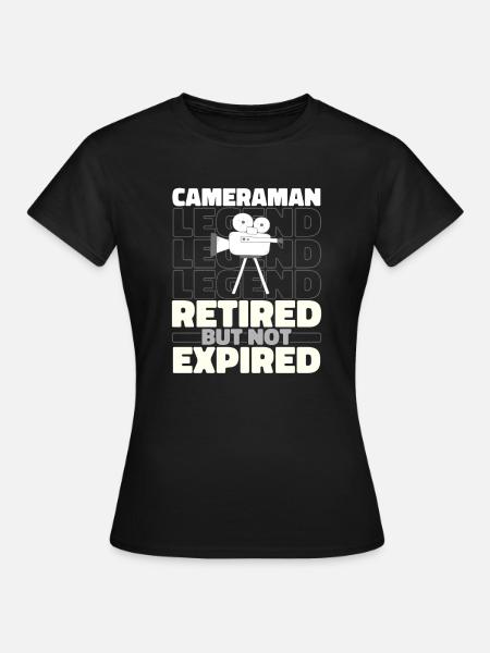 Kameramann Im Ruhestand - Frauen T-Shirt - Schwarz