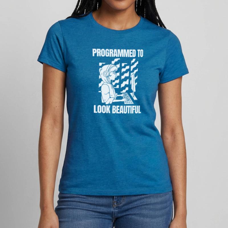 Entwickler Coder Programmierer Schöne Frauen T-Shirt