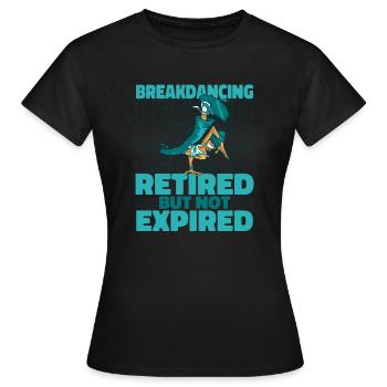 Breakdance Breakdancer Breakdancing Pensioner - Women's T-Shirt - black - Front - AI Model Female 172 dark (172cm)