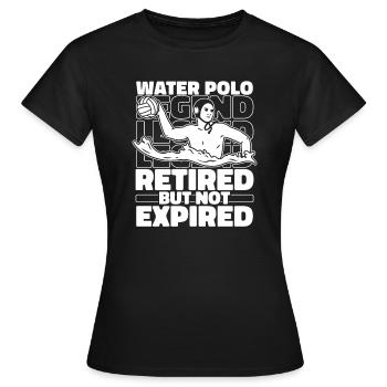 Wasserball Wasserballer Rentner - Frauen T-Shirt - Schwarz - Vorne - AI Model Female 172 dark (172cm)