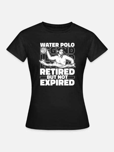 Waterpolo waterpolo gepensioneerden - Vrouwen T-shirt - zwart