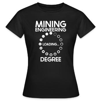Ingenieur Grad Bergbauingenieur - Frauen T-Shirt - Schwarz - Vorne - AI Model Female 172 dark (172cm)