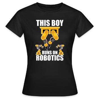 Robotique Ai Robot - T-shirt Femme - noir - Devant - AI Model Female 172 dark (172cm)