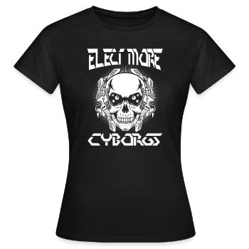 Robotique Ai Robot Cyborg - T-shirt Femme - noir - Devant - AI Model Female 172 dark (172cm)