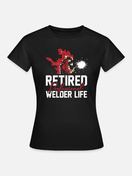 Schweißer Schlosser Rentner - T-shirt dam - svart
