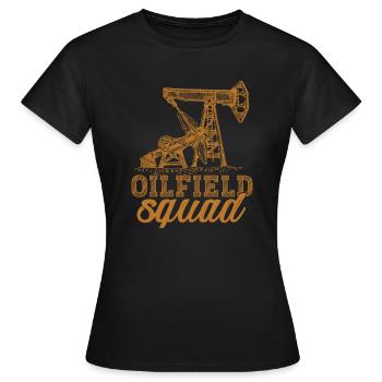 Plate-forme pétrolière Kader - T-shirt Femme - noir - Devant - AI Model Female 172 dark (172cm)