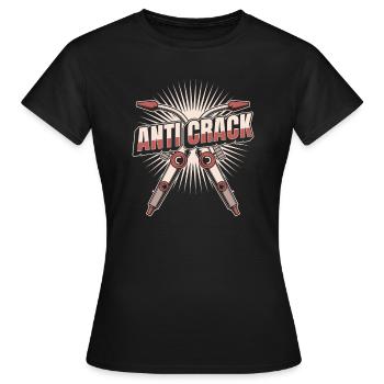 Schweißer Schlosser Riss - Frauen T-Shirt - Schwarz - Vorne - AI Model Female 172 dark (172cm)